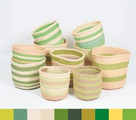 Crafts by Solid - Wholesale Basket - Handwoven Sisal Baskets - Colourful hues - XXS - XXL46