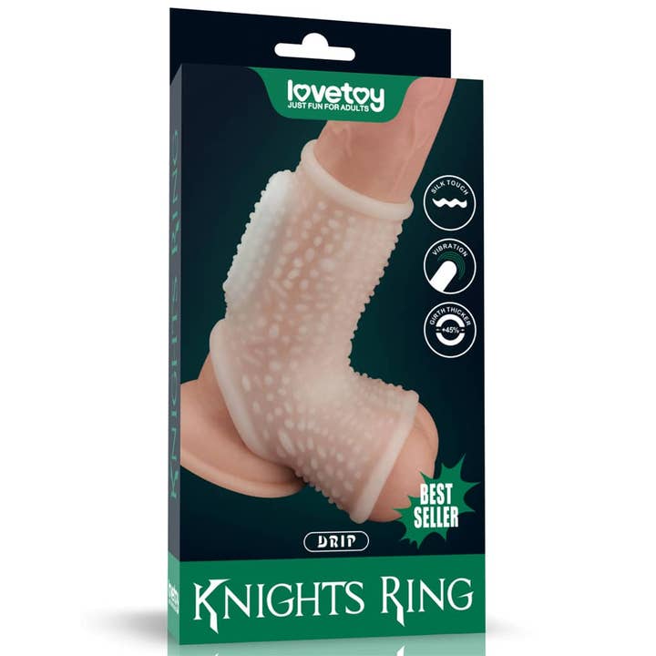 Vibrating Drip Knights Ring with Scrotum Sleeve for wholesale by LOVETOY