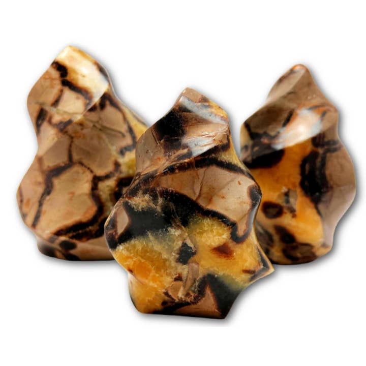 Yellow Septarian Flame for wholesale by Crystal Magick Wholesale Ltd