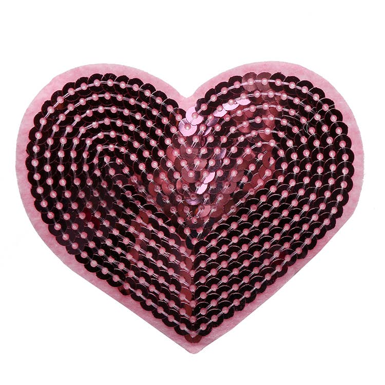 Sparkle Sisters by Couture Clips – wholesale Hair clip – Child – Large Sequin Heart Hair Clip4