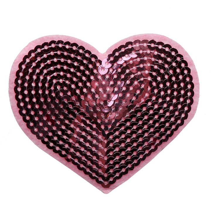 Sparkle Sisters by Couture Clips – wholesale Hair clip – Child – Large Sequin Heart Hair Clip4
