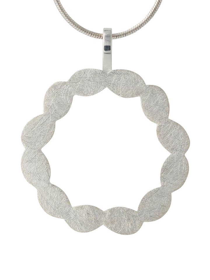 Silver pendant "oval" for wholesale by Campur GmbH