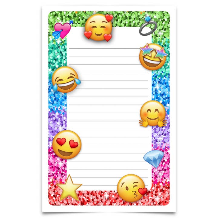 LINED NOTEPAD EMOJI FACES CI-99 for wholesale by Namedrops
