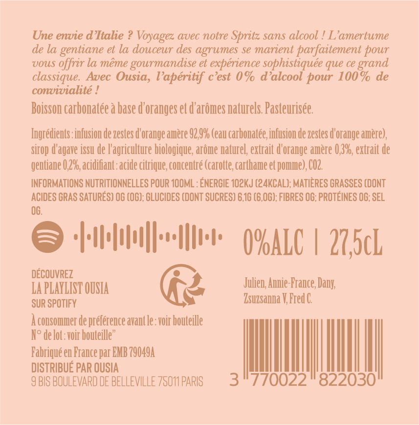 Ousia - Wholesale Non-Alcoholic Aperitif/Mocktail - Ousia Spritz 0% (alcohol free)4