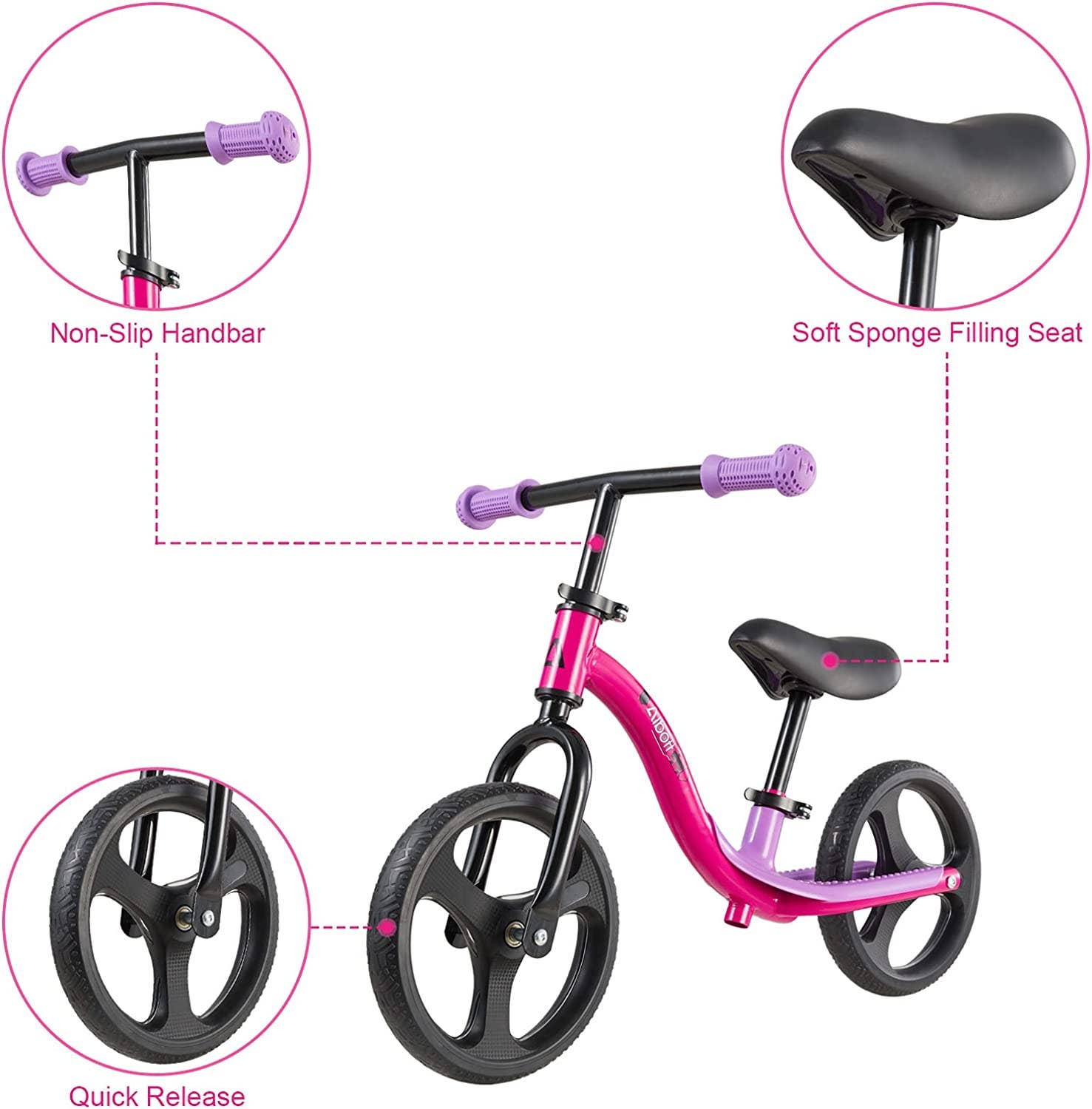 Above Edge – wholesale Cyklar och sparkcyklar - Barn – Balanscykel för småbarn, träningscykel för 18 månader till 4 år3