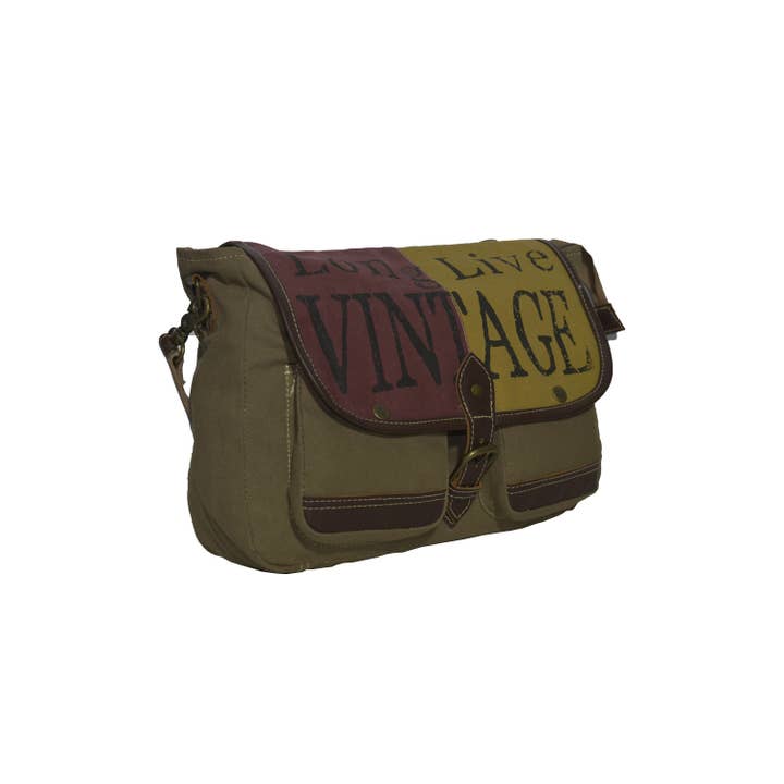 Hopofly Bags - Wholesale Messenger Bag – Women’s - Canvas & Leather Women's Vintage Messenger1