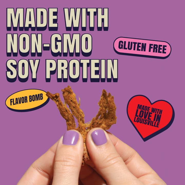 Louisville Vegan Jerky Co. - Wholesale Jerky - Vegan & Plant Based General Tso's Jerky 3 oz4