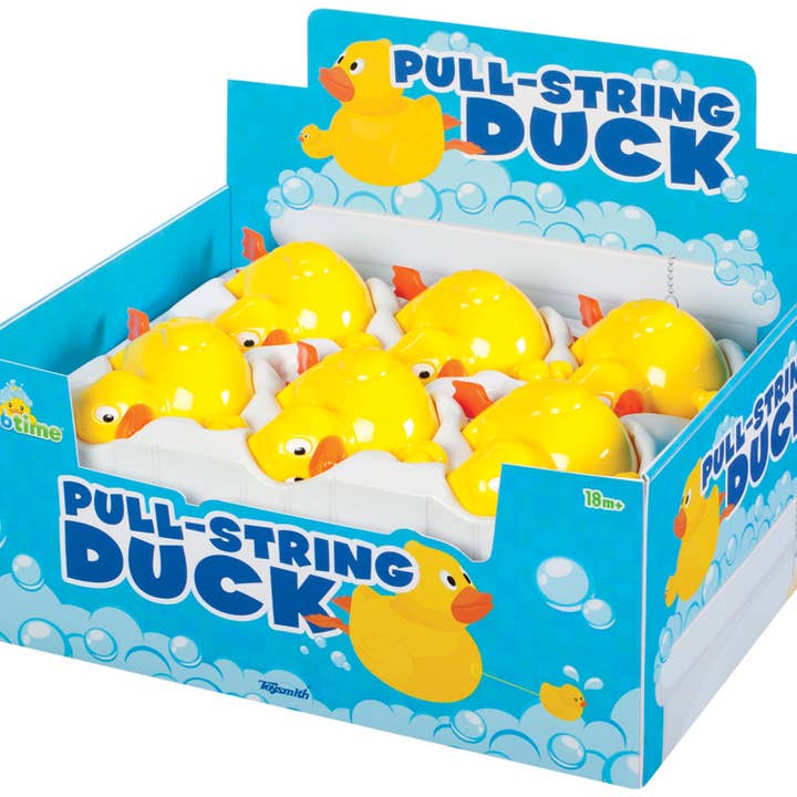 Tub Time - Pull-String Duck, Swimming Duck Bath/Pool Toy for wholesale by Toysmith