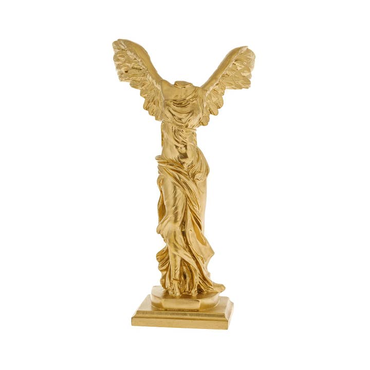 ARTIA LTD – Escultura por atacado – Vitória - Nike Winged Goddess of Samothrace 30cm Cor dourada