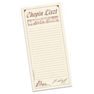 Chopin Liszt - Cream & Burgundy (Individual) for wholesale by The Music Gifts Company