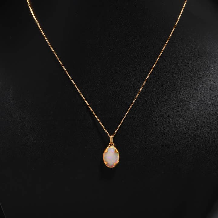 Ethiopian Opal Faceted Pendent for wholesale by K D Jewels