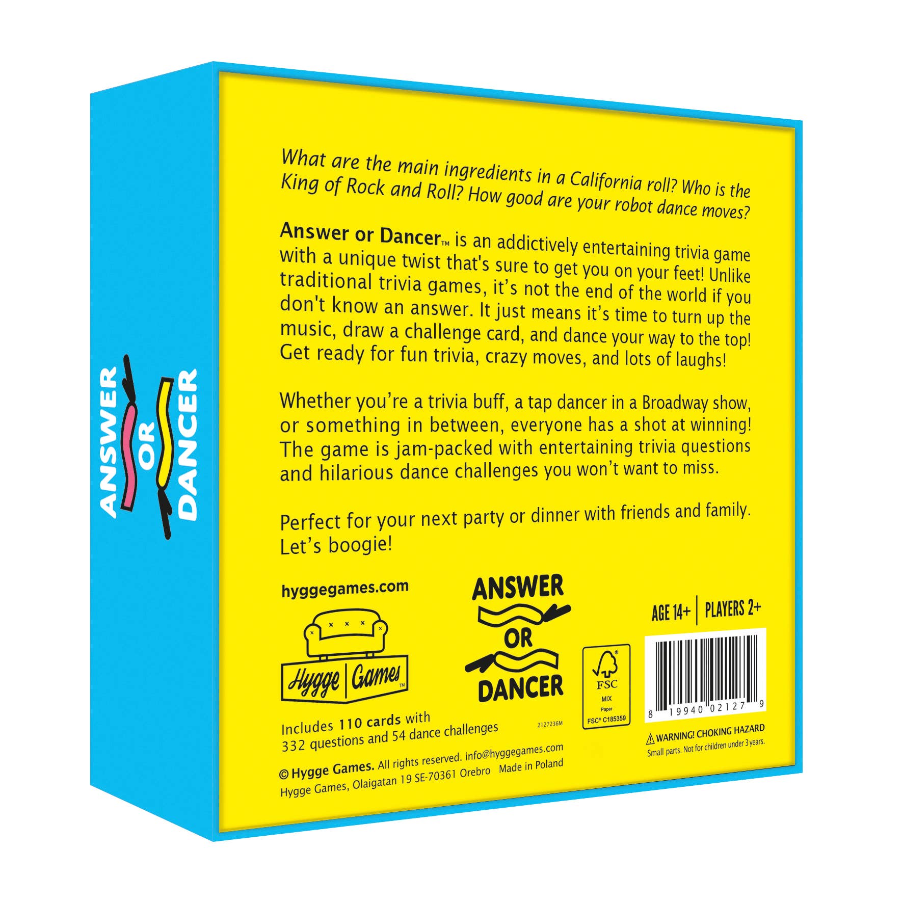 Hygge Games - Wholesale Card Game - Card Game - Answer or Dancer1