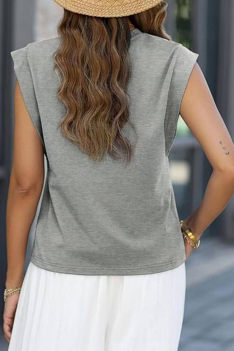Lily Clothing - Wholesale T-Shirt - Women's - ROUND NECK LOOSE SHORT SLEEVE T SHIRT_CWTSTS033115