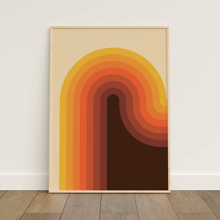GiGi Thomas Designs - Wholesale Art Print - 70's Wave Print