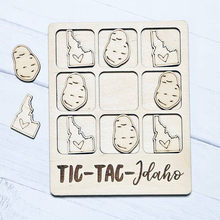 The Trendy Traveler – Engroshandel Brætspil – Idaho Kartoffel Tic-Tac-Toe-spil