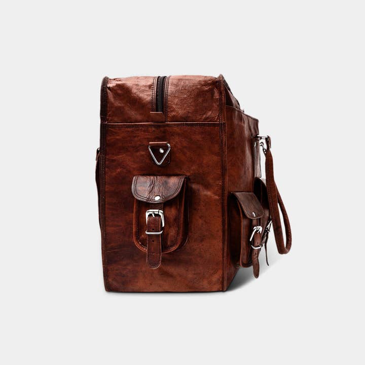 MaheTri LLC - Leather & Lifestyle Goods - Wholesale Weekender Bag - Unisex - Montagu Real Leather Briefcase