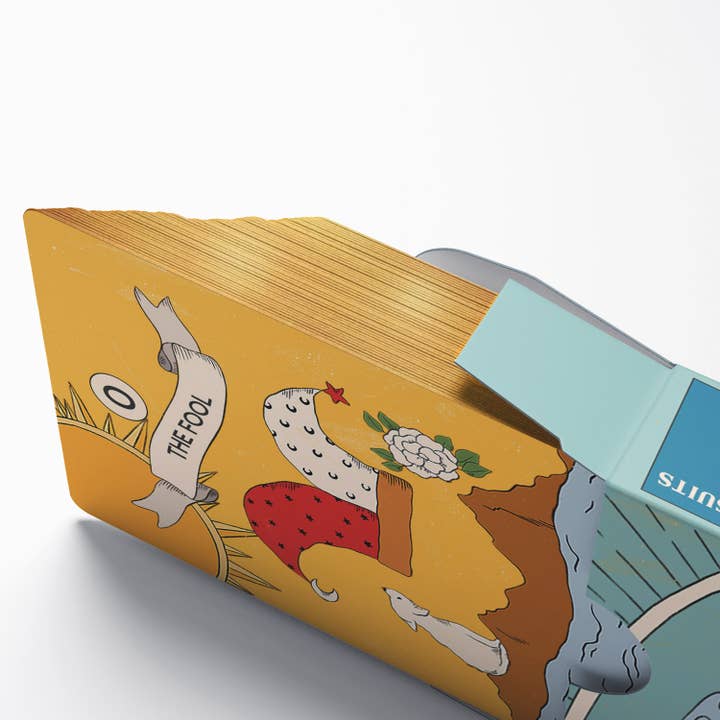 Mystisches Tarot-Deck im Poker-Format mit goldenen Kanten für den Großhandel von Dio Candle Company