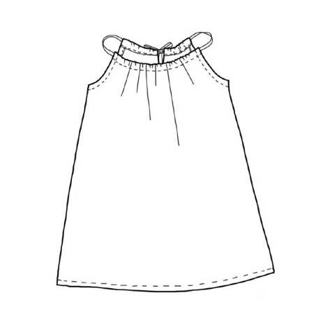 LA DROGUERIE - Wholesale Craft Sewing Kit - Child dress sewing pattern "Scandola Reserve"0