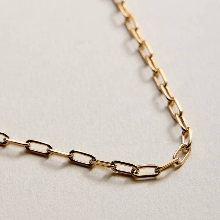 GD Gold Filled Paperclip Chain Necklace for wholesale on Faire2