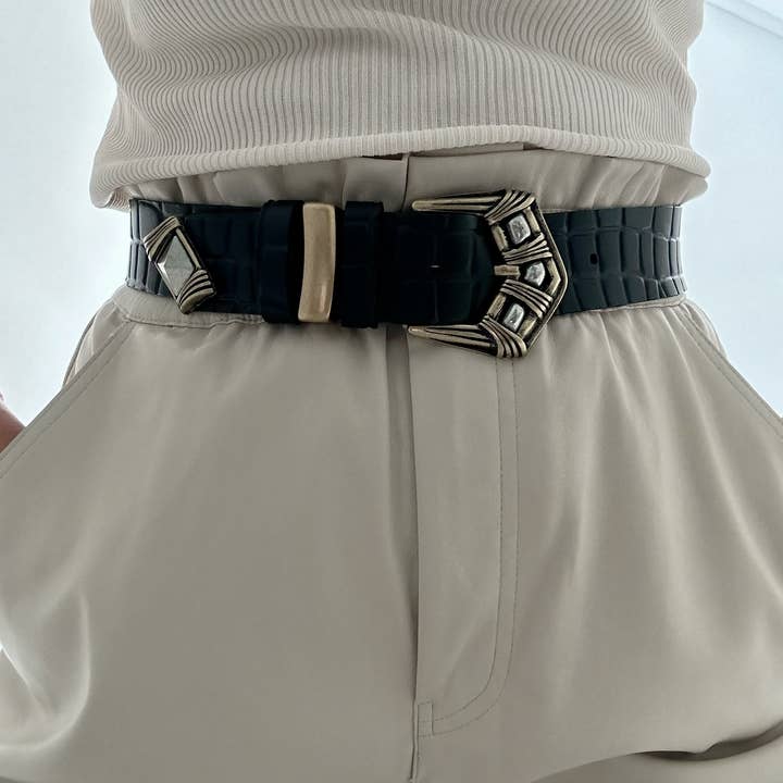 Christina Christi - Wholesale Belt - Women's - Women Leather Belt Buckle, Genuine Leather Belt, Handmade