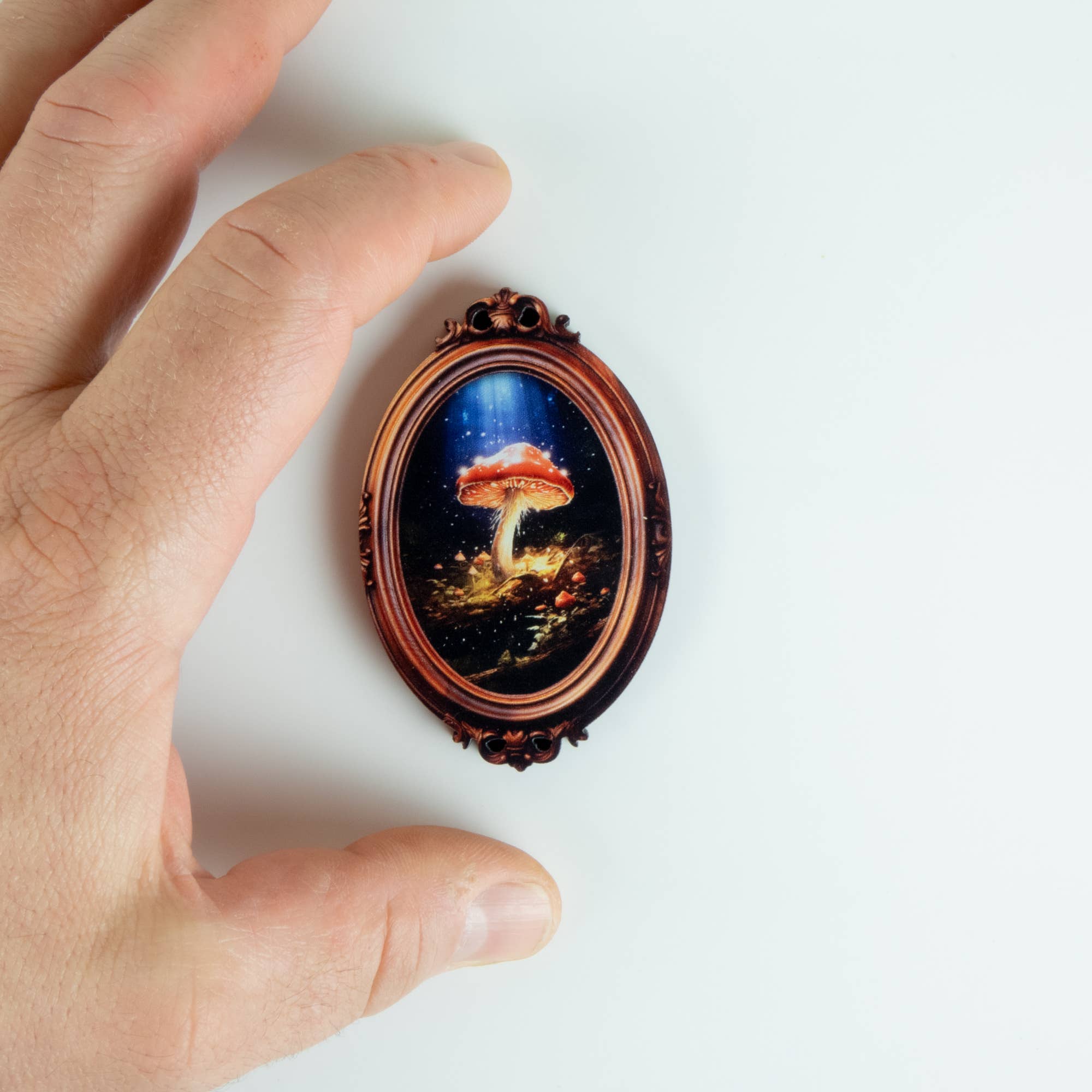 Standish House - Vente Aimants - Aimants avec champignons, effet 3D encadré, cadres vintage6