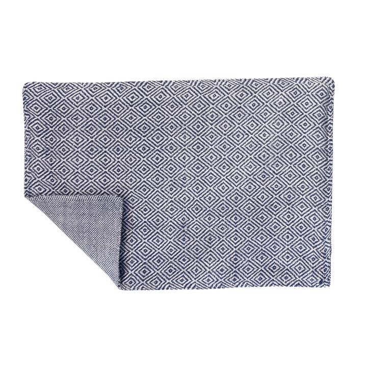 SALE Diamond Indigo Navy Placemat for wholesale by C&F Home