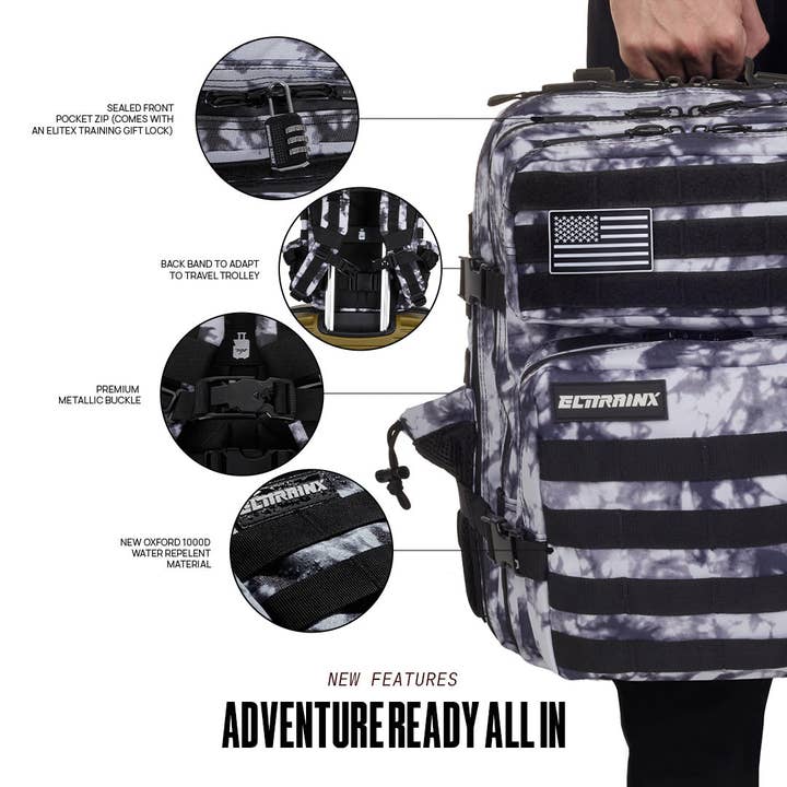 Elitex Training - Wholesale Backpack - Unisex - Tactical Backpack V1 25L All In Glacier White