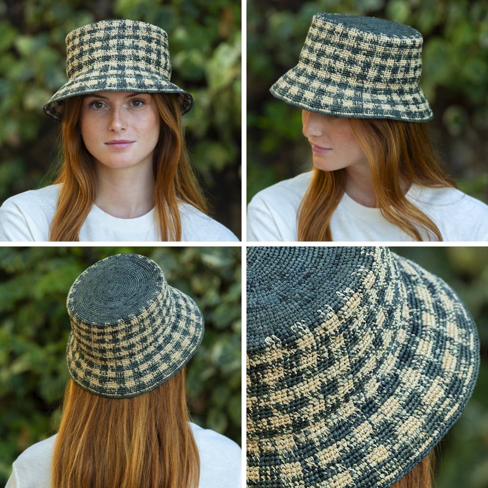 TRAVAUX EN COURS... - Wholesale Bucket Hat - Unisex - BOB RAPHIA checks15