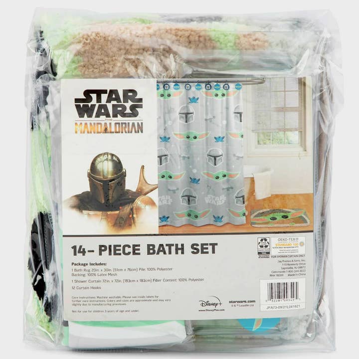 Crover - Wholesale Bathroom Accessory Set - Star Wars Mandalorian 14-Piece Bath Set5