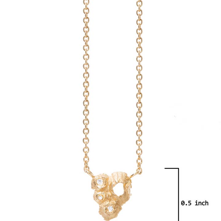 HÅNDLAVEDE BARNACLES INSPIRERET, VELLA KOLONI DIAMANT HALSKÆDE for engroshandel hos Grace Gow