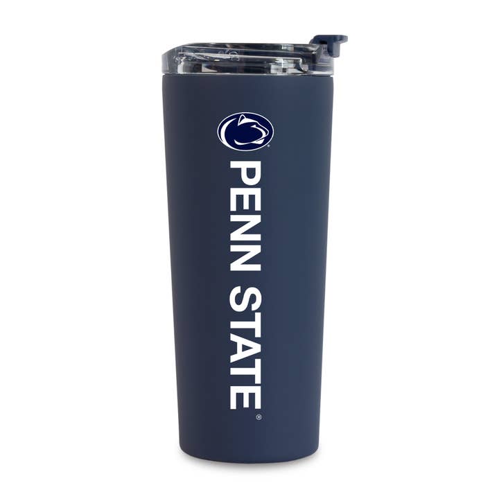 NCAA Penn St Nittany Lions Navy 24oz Stainless Tumbler for wholesale by Rico Industries