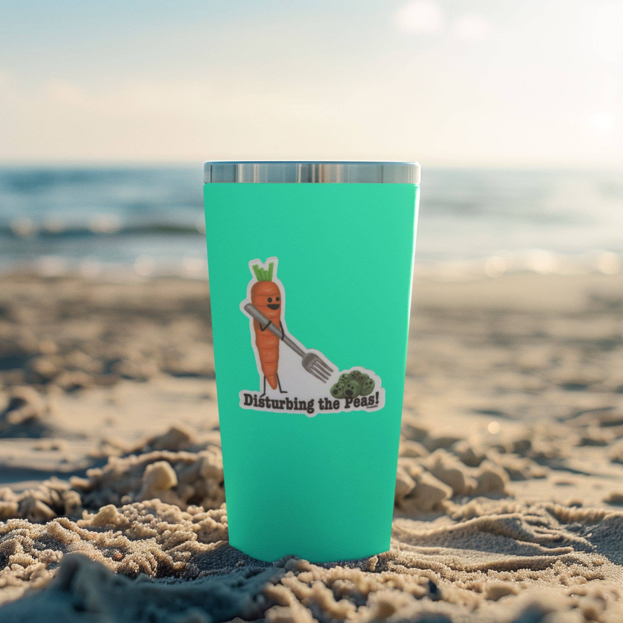 Punaballoo – wholesale Klistermärke – Ärter och morötter klistermärken – 3" vinyl, vattentäta & matta8