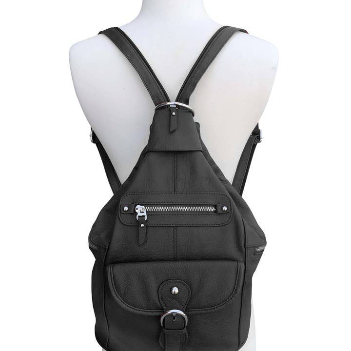 Roma Leathers, Inc. - Wholesale Backpack - Women's - 3611H cowhide leather back pack4