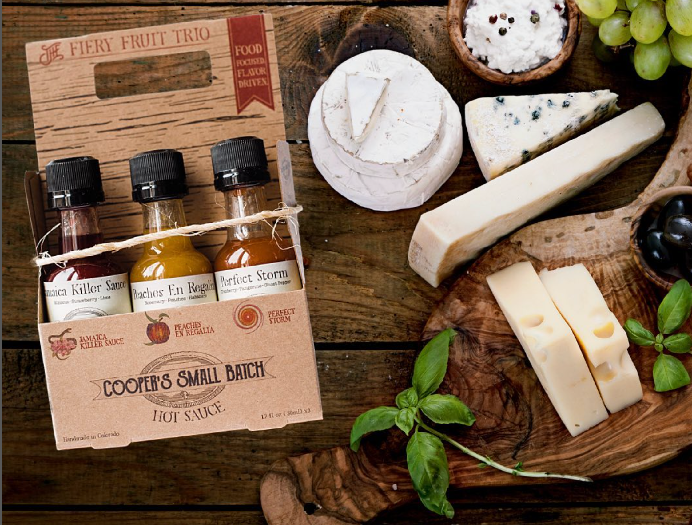 Cooper's Small Batch Hot Sauce – Molho picante por atacado – Trio de frutas ardentes2