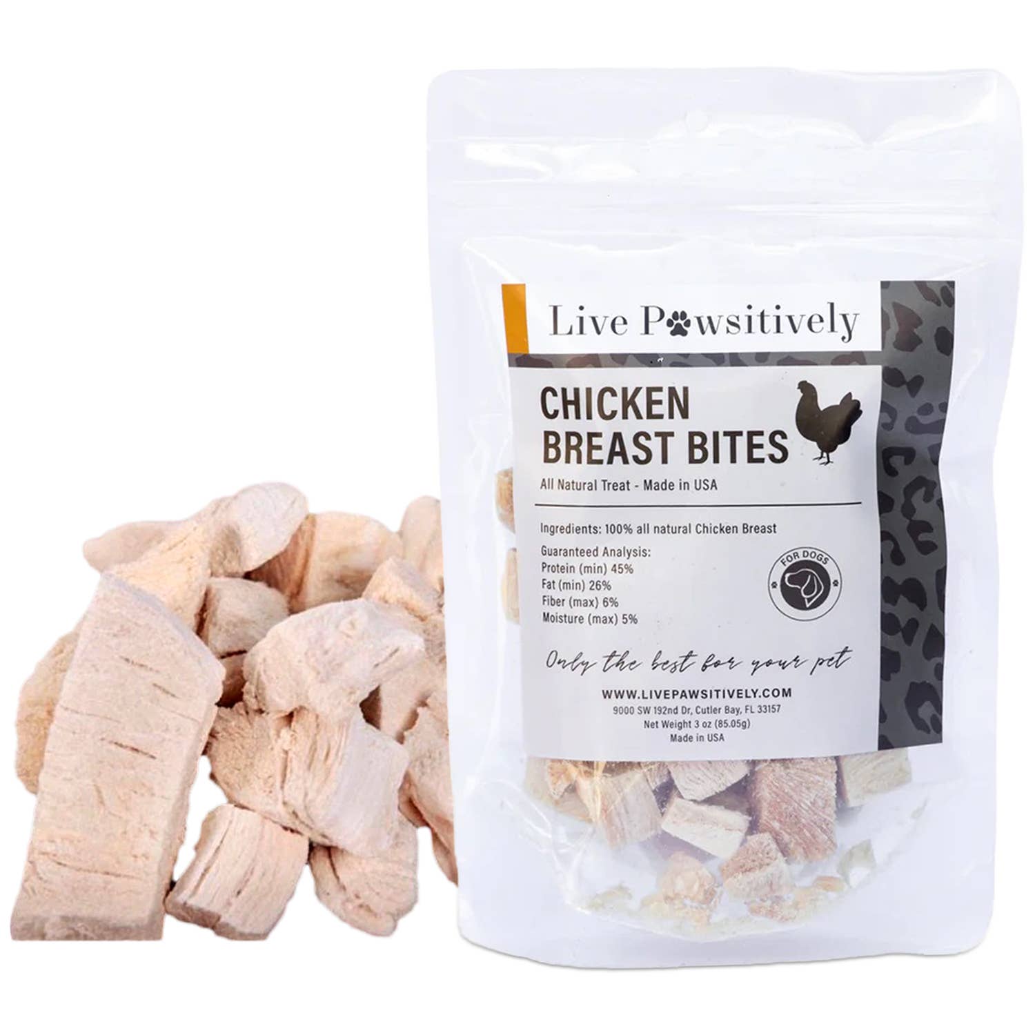 Live Pawsitive - Wholesale Pet treats – Dog - Chicken Breast Bite0