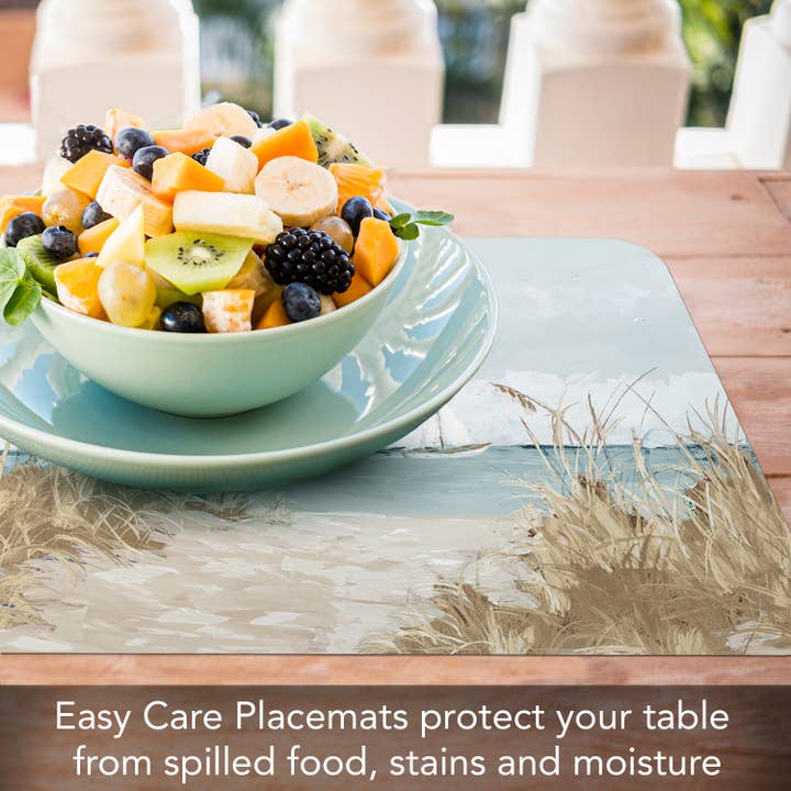 CounterArt/Highland Home/Thirstystone/CoasterStone - Wholesale Placemat - Coastal Scenery Reversible Flexible Plastic Placemats