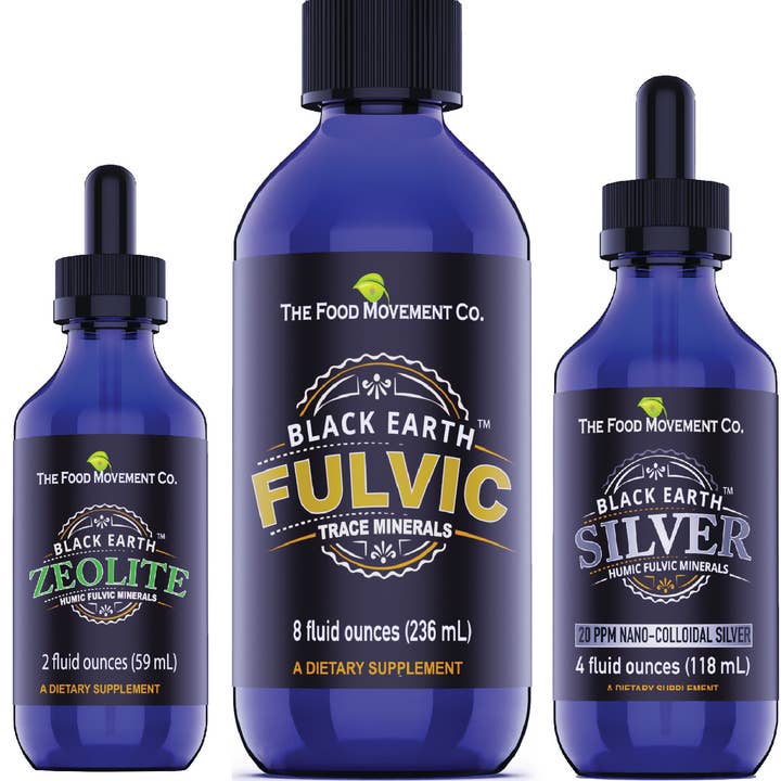 The Food Movement Company – Suplemento/vitamina oral por atacado – Mineral fúlvico da Terra Negra 8 oz.2