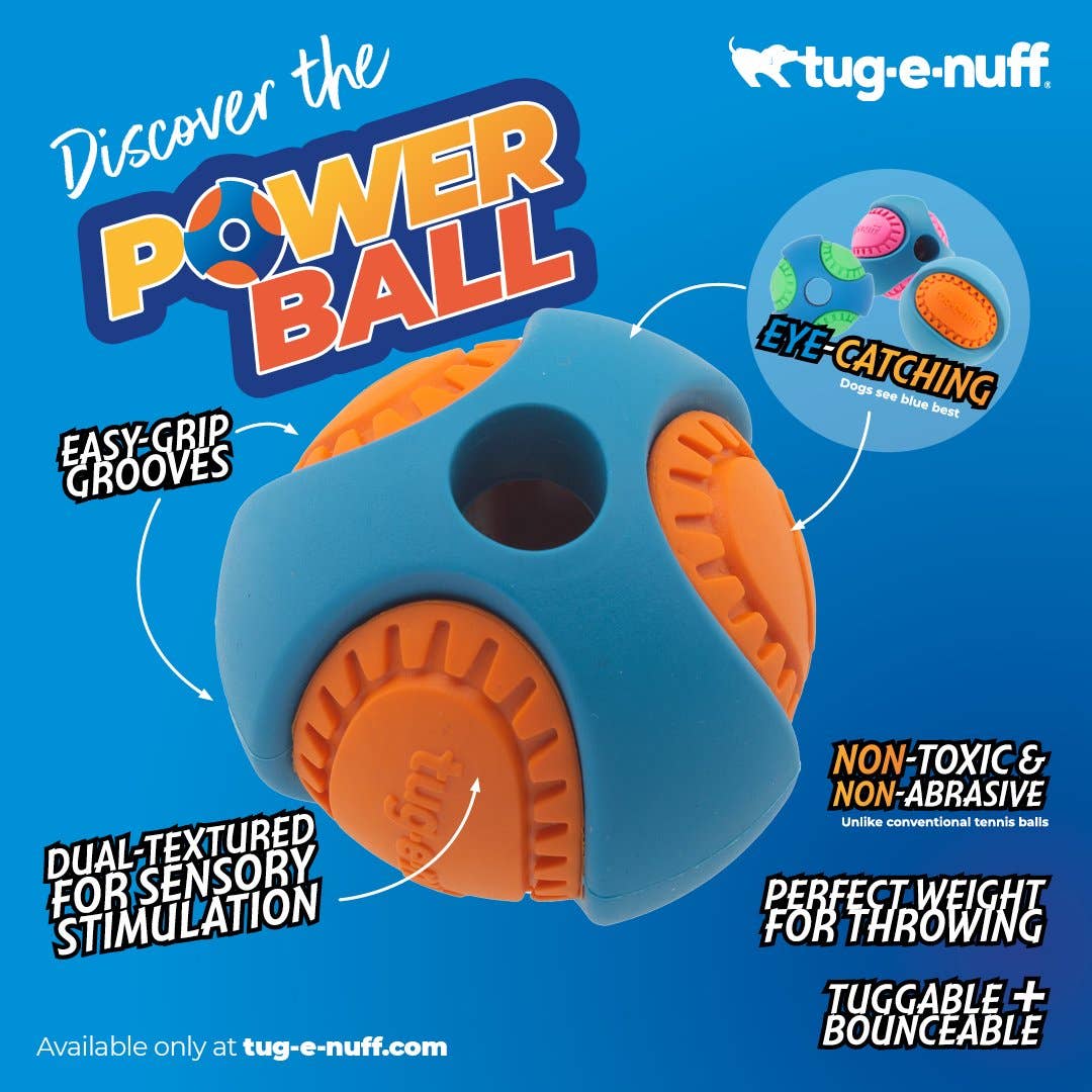 Tug-E-Nuff – wholesale Pet fetch ball – Dog – PowerBall1