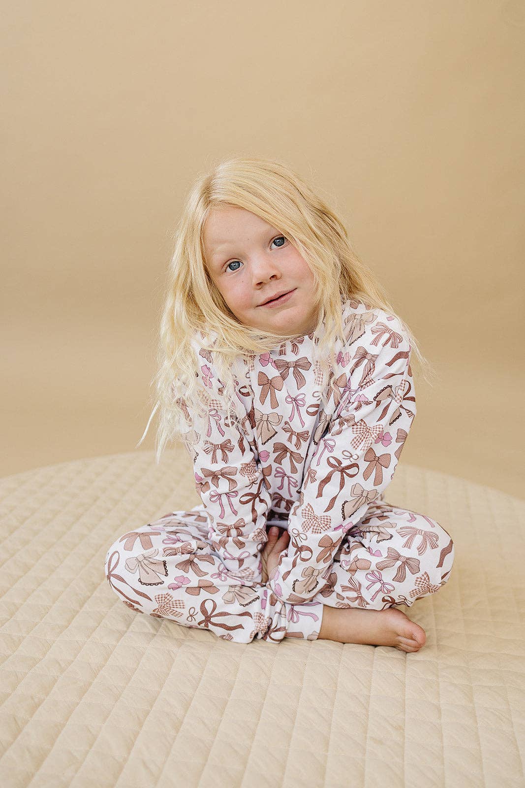 Lucky Panda Kids - Wholesale Top & Pant Set - Kids - Jogger Set | Mocha Bows3