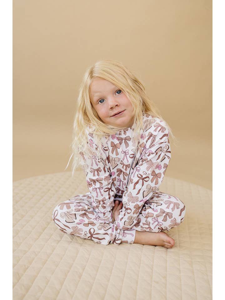 Lucky Panda Kids - Wholesale Top & Pant Set - Kids - Jogger Set | Mocha Bows3