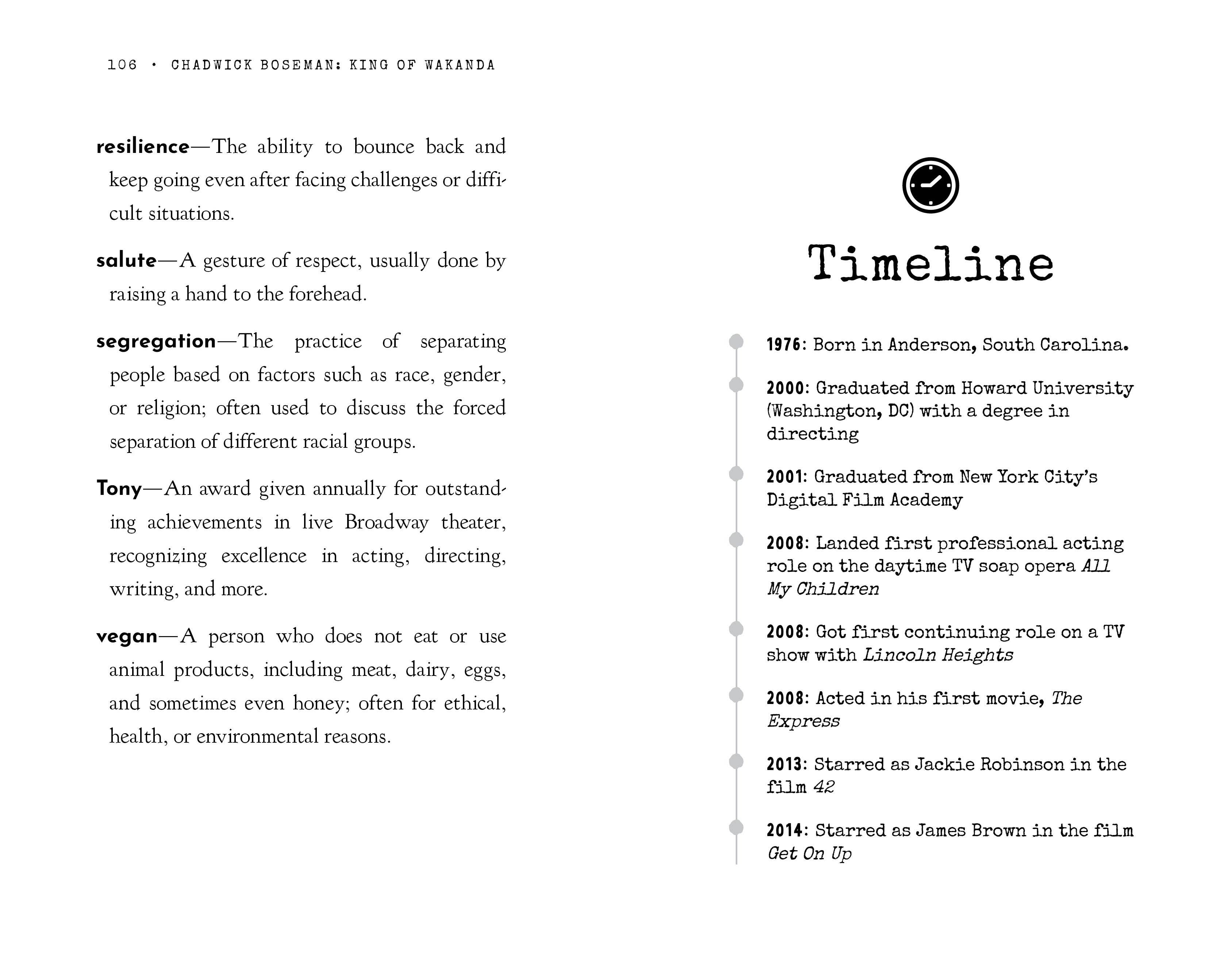 Bushel & Peck Books - Wholesale Biography & Memoir - Black History Heroes: Chadwick Boseman11