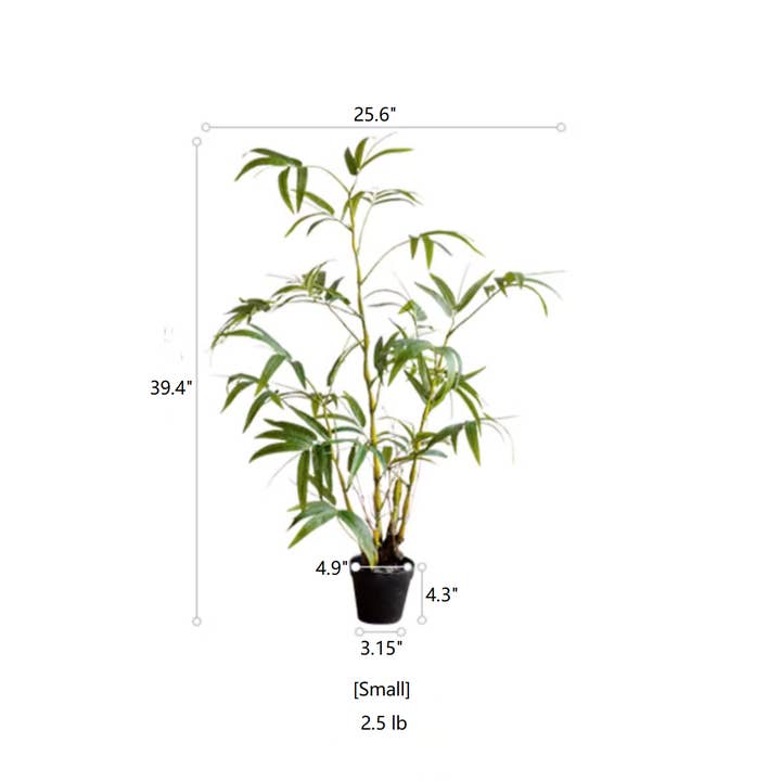 Rustic Reach - Wholesale Artificial Plant - Artificial Bamboo Leaves in Pot