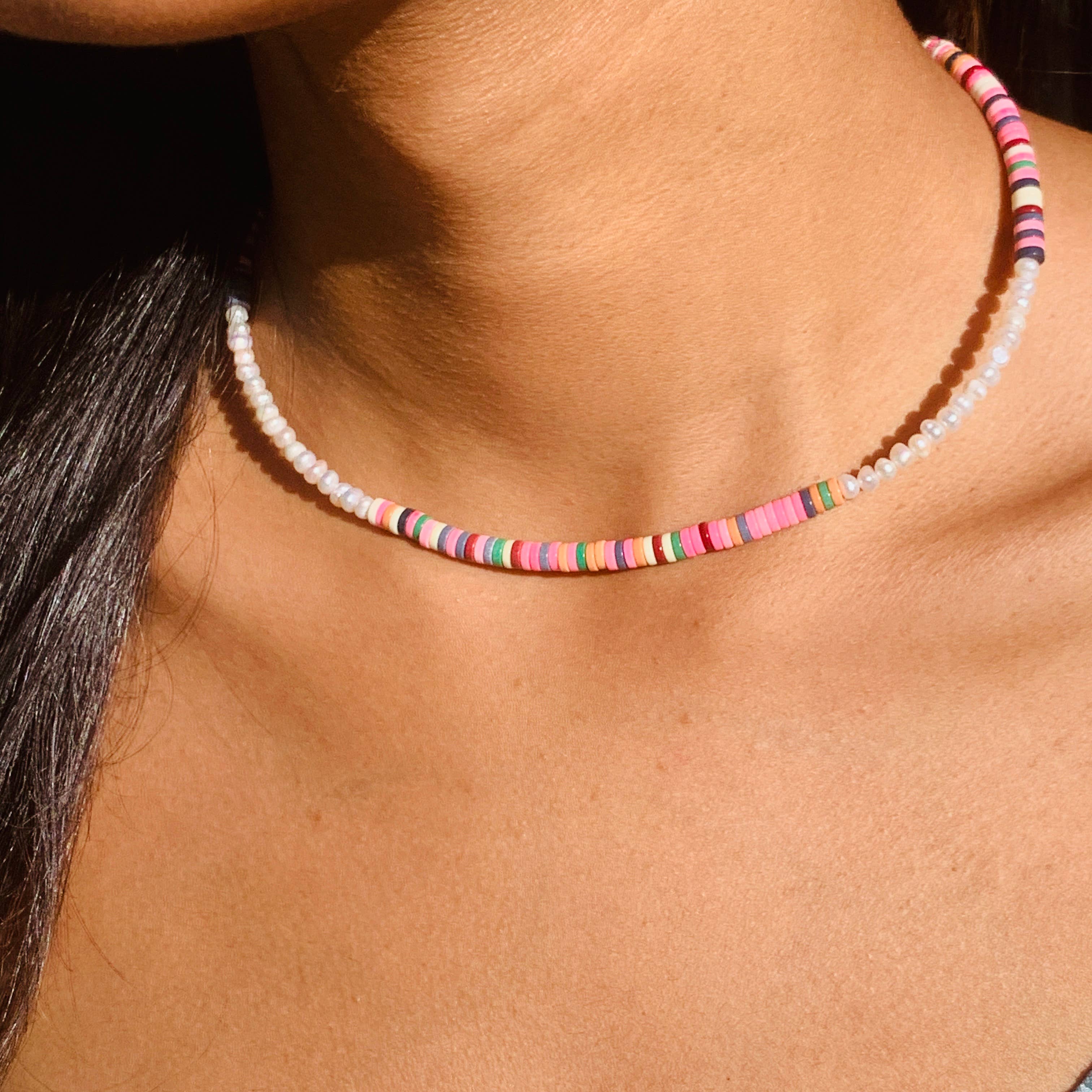 Mali Beads - Venta al por mayor Collares de cuentas/perlas - Collar de cuentas con perlas – Joyería de resort para superponer0