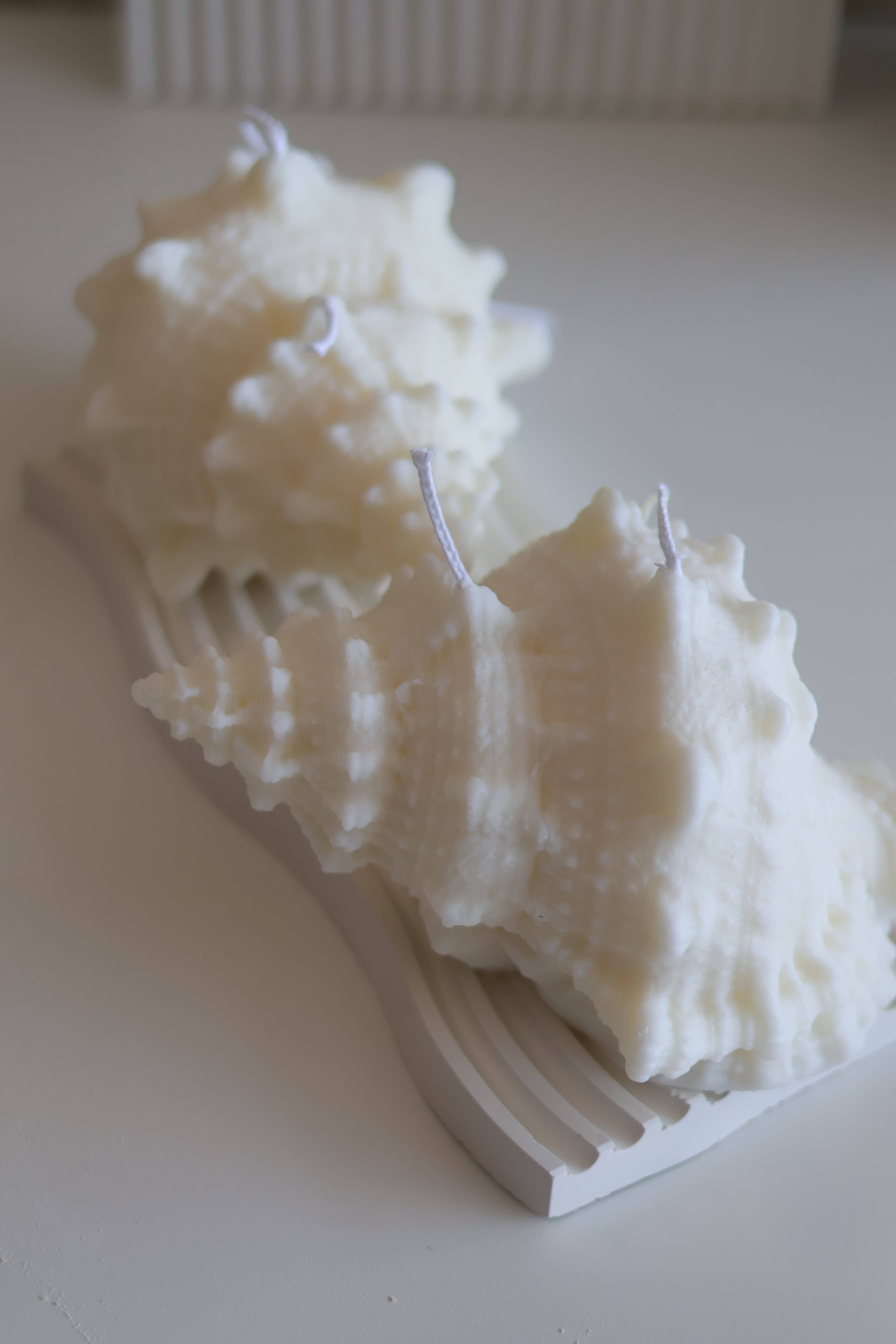 Agaboo Candle – Großhandel Geschenkkerze – Riesige natürliche Muschelkerze 4x7x5in11