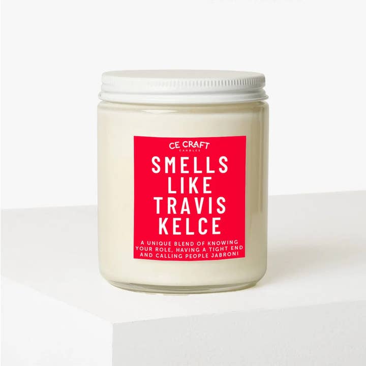 CE Craft Co - Wholesale Jar/Filled Candle - Smells Like Travis Kelce Candle1
