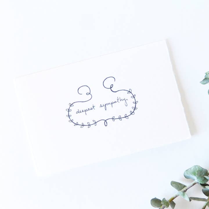 Deepest Simpathy - Cartão de felicitações por atacado de Little Shop of ElleSee
