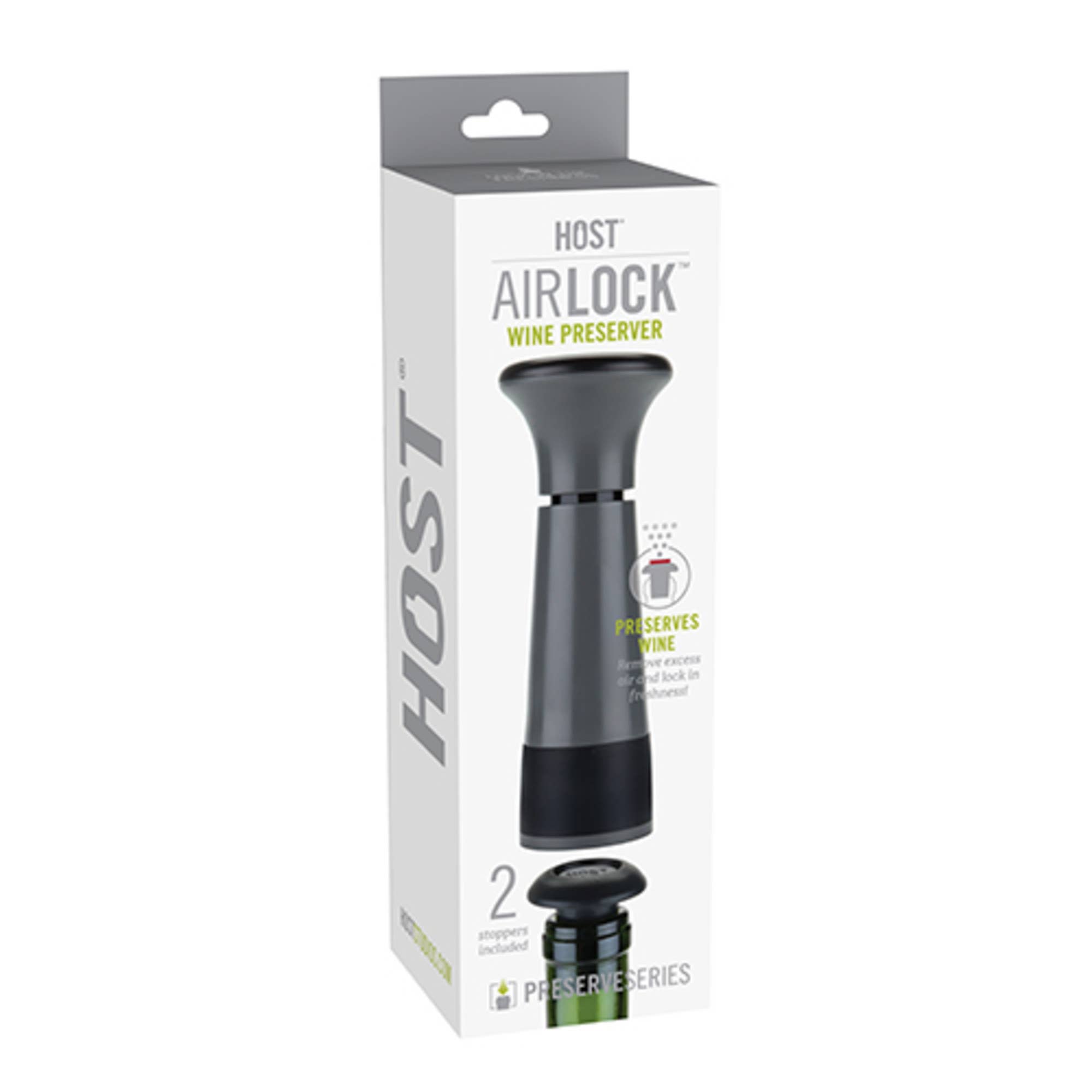 HOST - Wholesale Wine Stopper - AirLOCK™ Vaccuum Pump Wine Preserver Set of 31