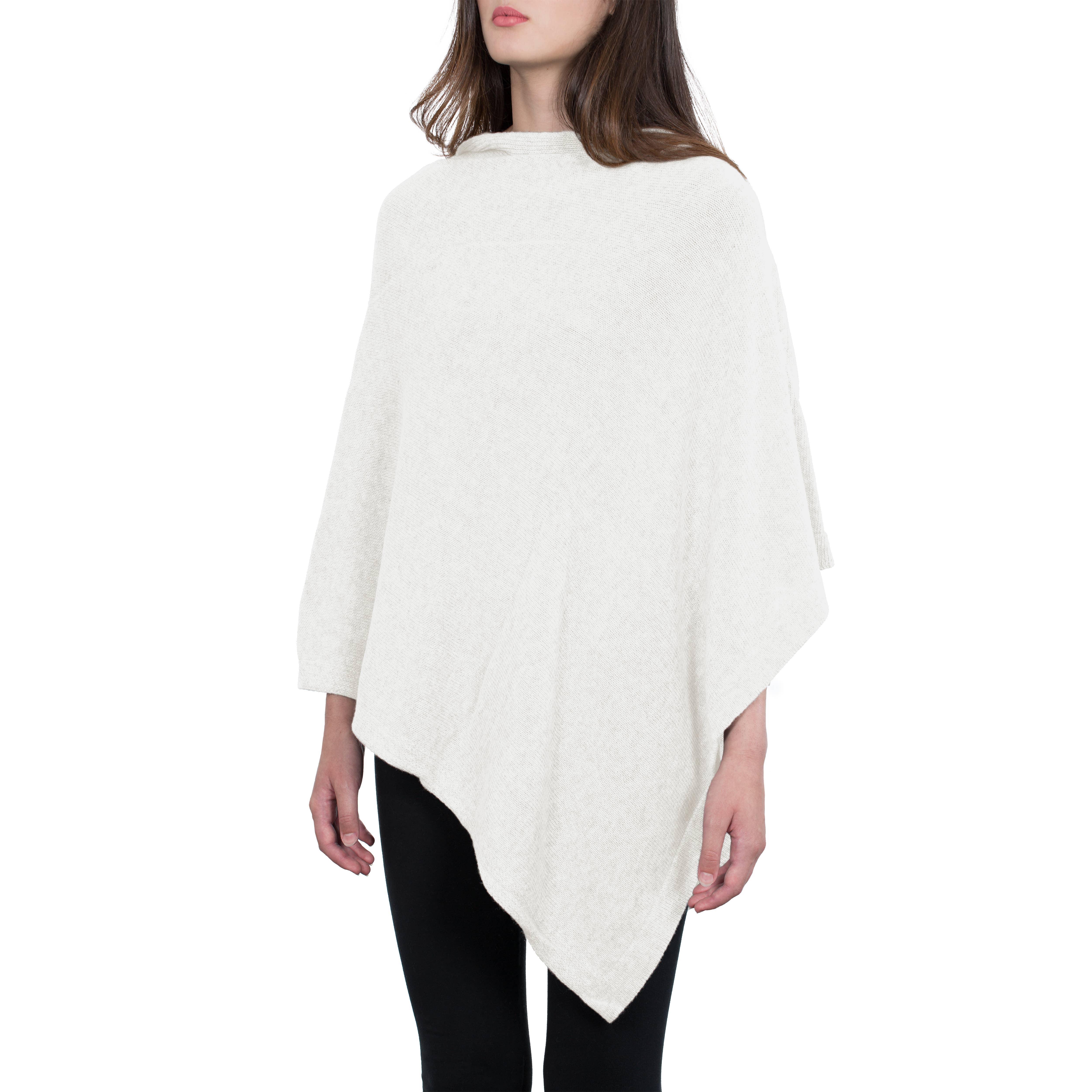 Assia di Brunetti Federica e C. s.a.s. – Engroshandel Poncho - Dame – Moon klassisk firkantet poncho i kashmirblanding19