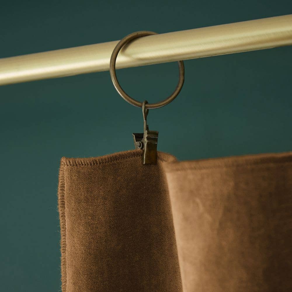 Housse De Rêve - Wholesale Curtain - Adjustable curtain 140x270 cm cotton velvet Camel1