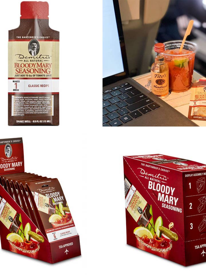 Demitri's Single Serve (To-Go) Pouches (Case of 8 6-Packs) for wholesale by Demitri's Gourmet Mixes